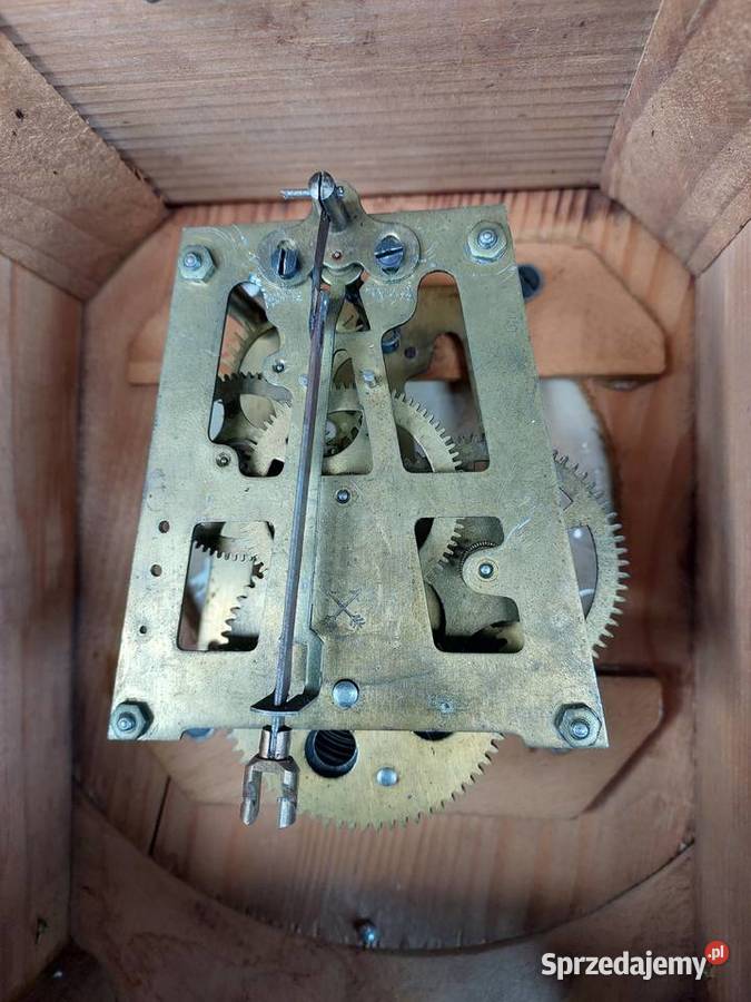 195 Stary przedwojenny zegar klubowy chodzik HAU Tczew