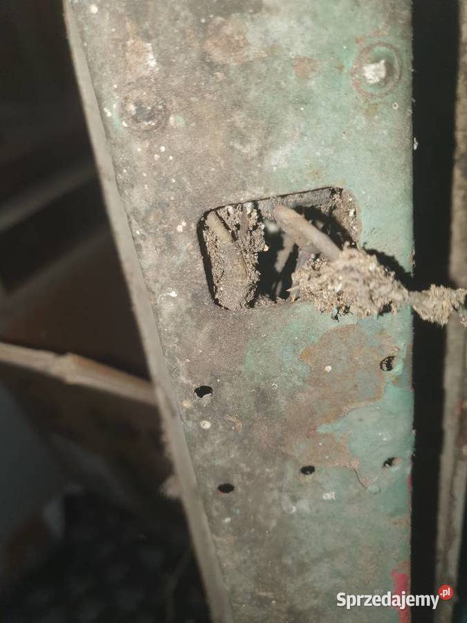 Stara industrialna oprawa lampa uliczna Warszawa