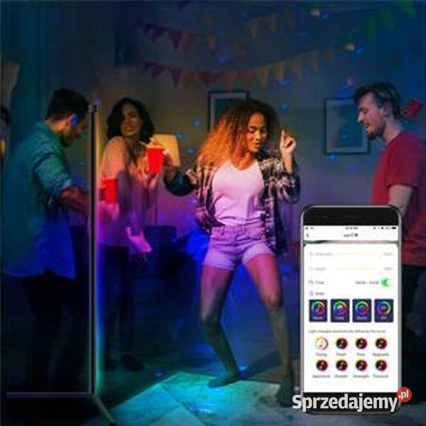 lampa podłogowa kolorowe nastrojowe światła LED Zamość