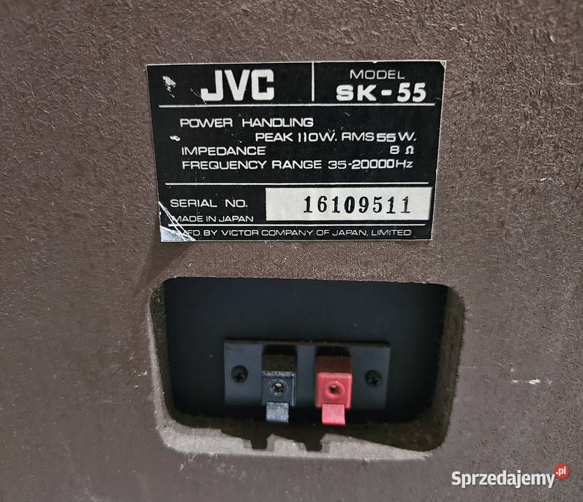 Kolumny JVC SK55 Japan Top Model Gorzów Wielkopolski
