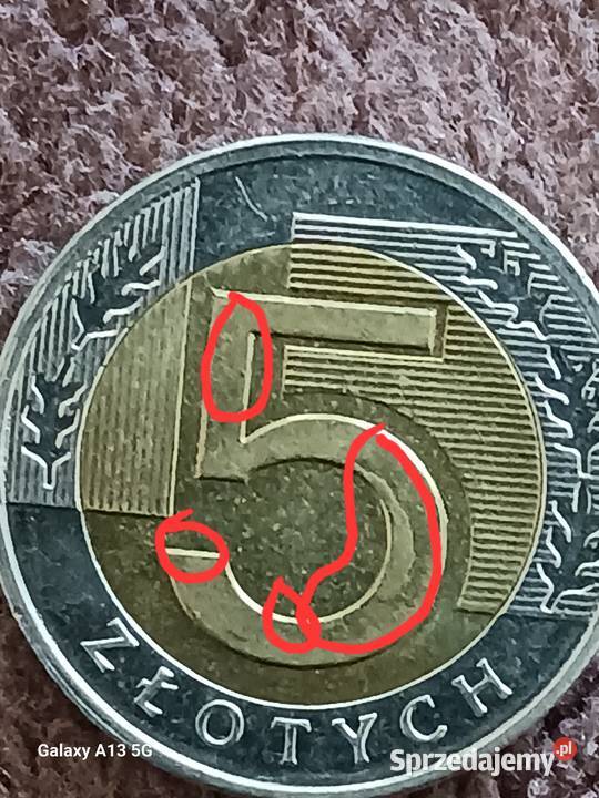 5 Złotych 2017 r Destrukt mennicy