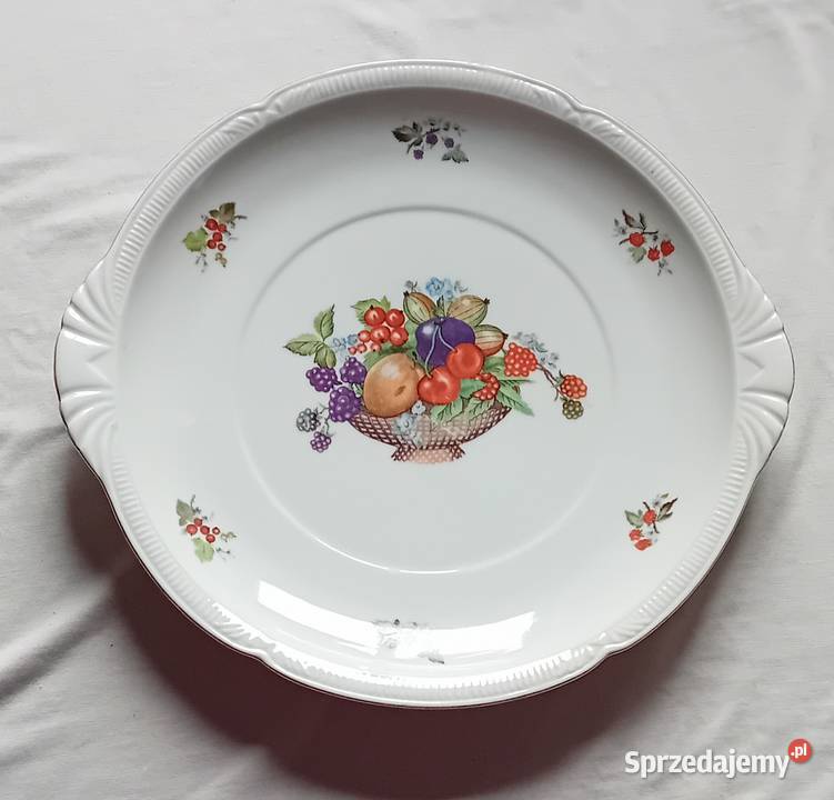 Patera Chodzież fason Szczecin dekor owocowy art Koźminek