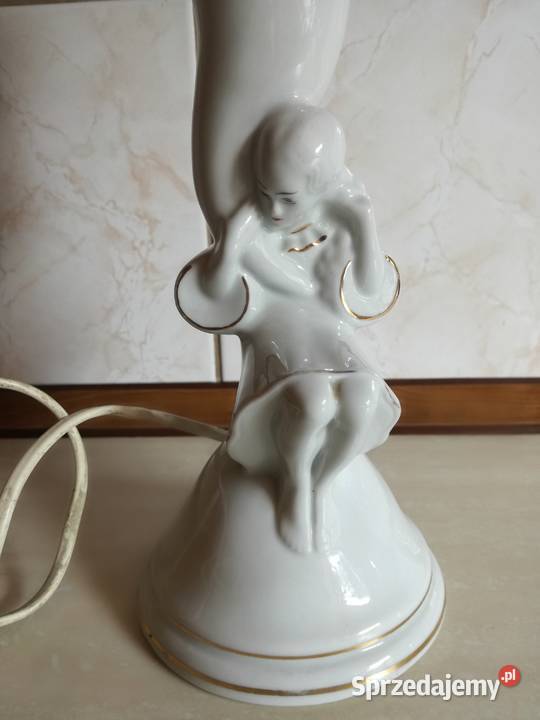 Piękna stara porcelanowa lampka nocna Ćmielów Jastrzębie-Zdrój