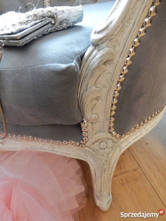 fotelantyk berżerapikowany ludwik renowacjiszary Meble