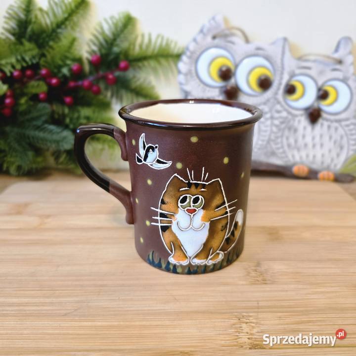 Ekskluzywny Ręcznie Malowany Kubek Ceramiczny