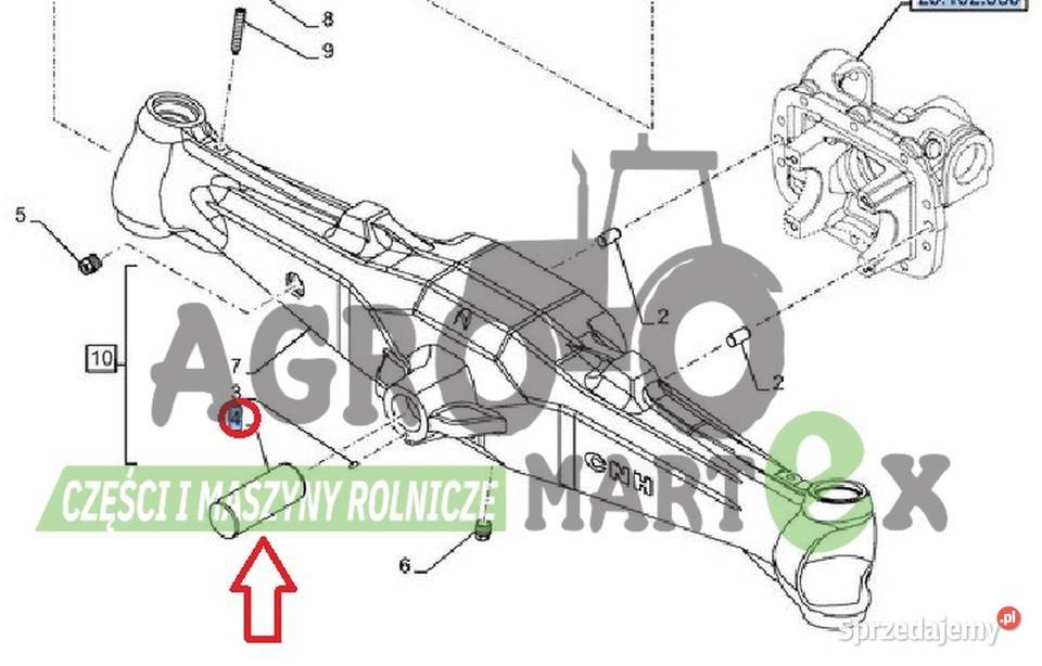 47123533 SWORZEŃ 52x131 CNH nieuszkodzony dolnośląskie Wichrów
