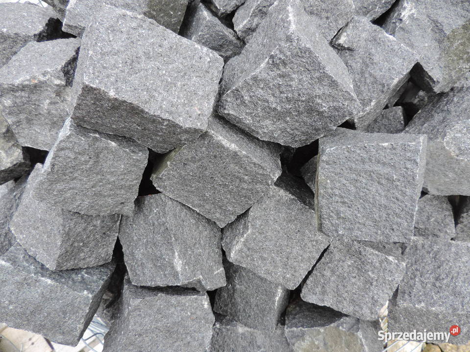 Kostka Granitowa Czarna Szwed granit Szary Oświęcim