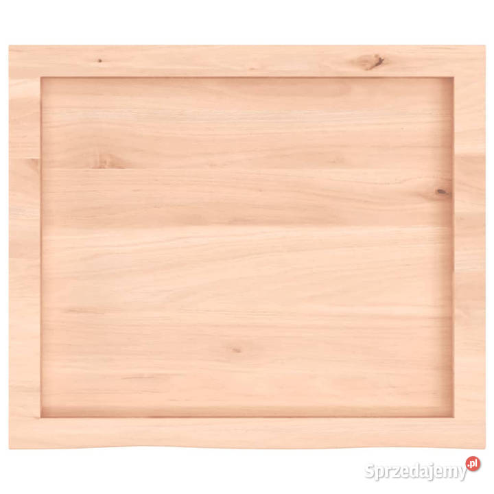 Półka 60x50x26 surowe lite drewno dębowe