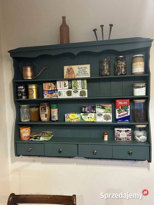 Piękne rustykalne półki kuchenne Wyposażenie wnętrz Grójec