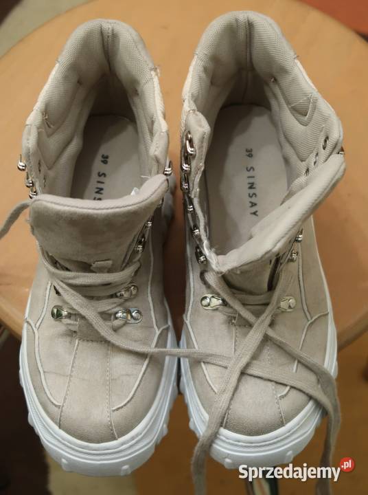 Damskie buty trzewiki trapery firmy SINSAY 39 Siedlce