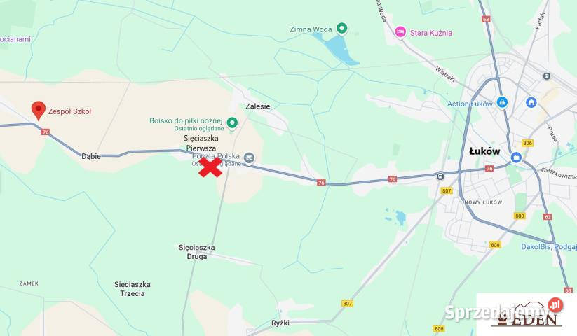Sprzedam działka 21200m2 Sięciaszka Pierwsza