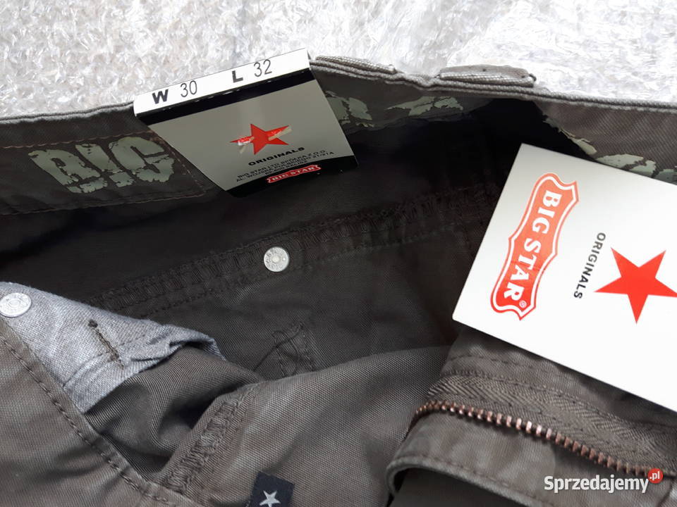 Spodnie Big Star W30L32 Nowe kolor khaki Rozmiar M Kielce sprzedam