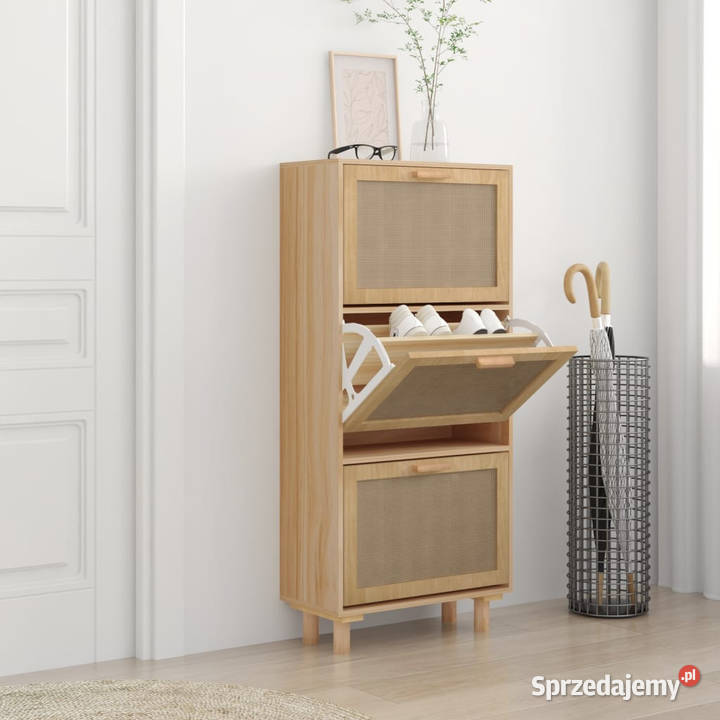 Szafka na buty brązowa 52x25x115 materiał Warszawa sprzedam