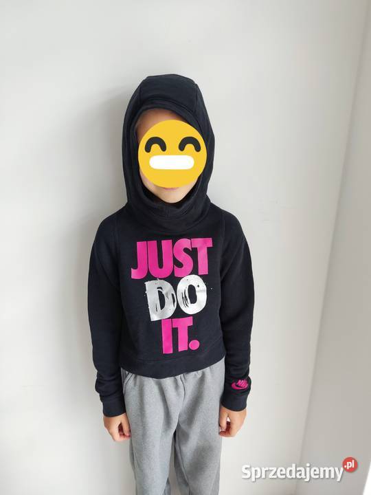 bluza Nike z kapturem czarna just do it rozmiar różowy Odzież sportowa Mława