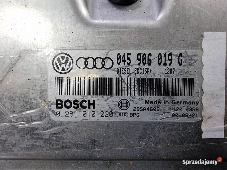 KOMPUTER AUDI A2 045906019G osobowe kujawsko-pomorskie Lipno sprzedam