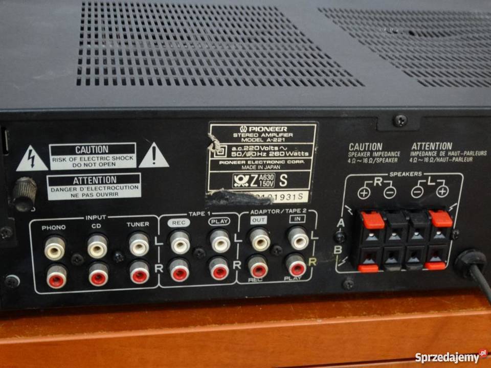 Wzmacniacz Pioneer A221 mocny 260 watWYSYŁKA Jasło
