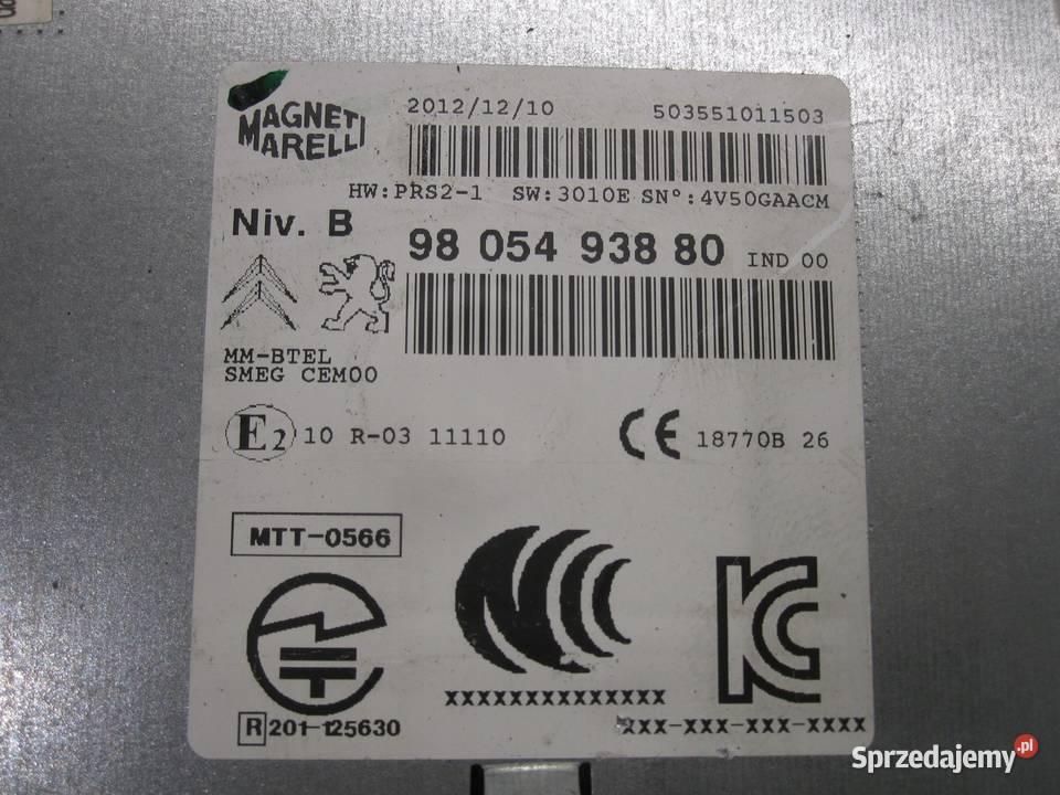 PEUGEOT 208 08r radio nawigacja 9805493880 Kielce