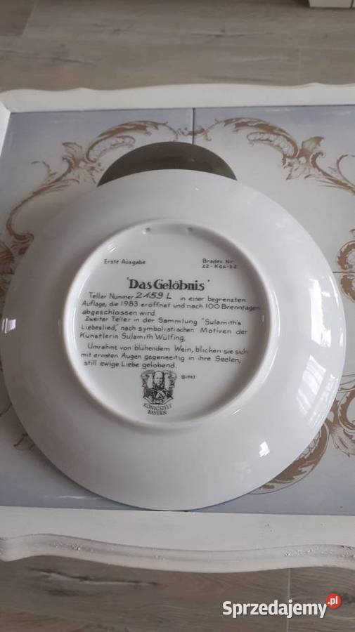 Talerze kolekcjonerskie porcelana Wałbrzych