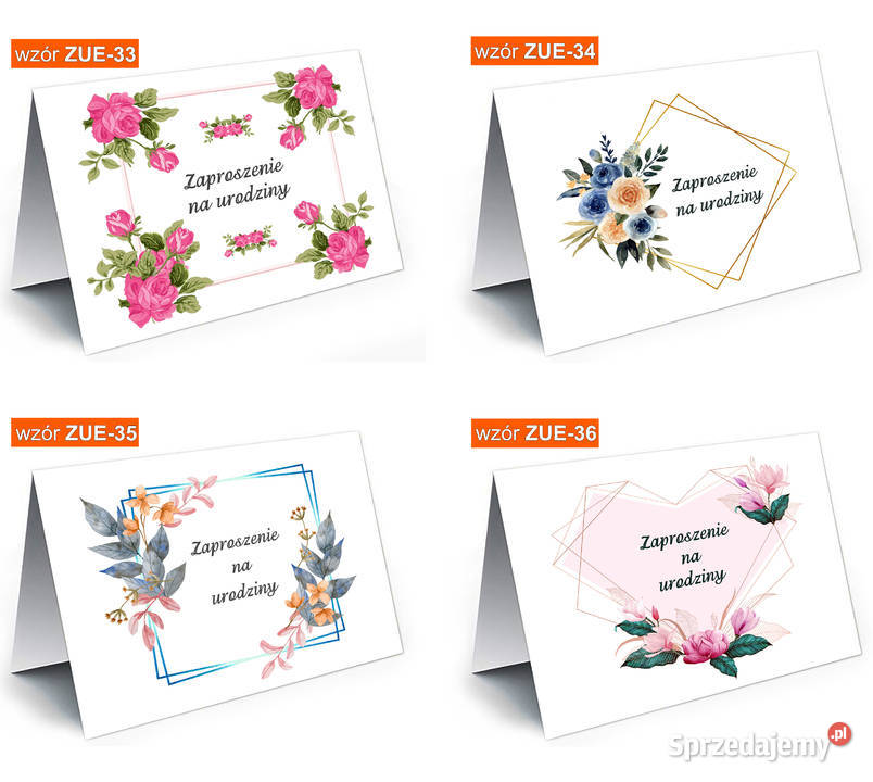 Zaproszenia na urodziny UNIWERSALNE ogólne na śląskie Dąbrowa Górnicza sprzedam