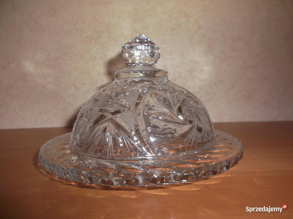 Kryształowa maselniczka i mlecznik Czersk sprzedam