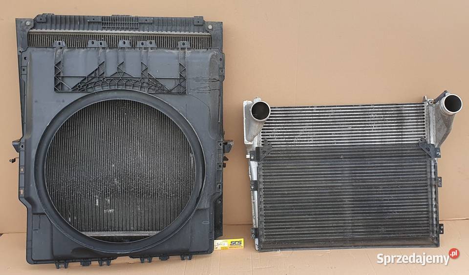 MERCEDES ACTROS MP4 CHŁODNICA WODY POWIETRZA Bieleń