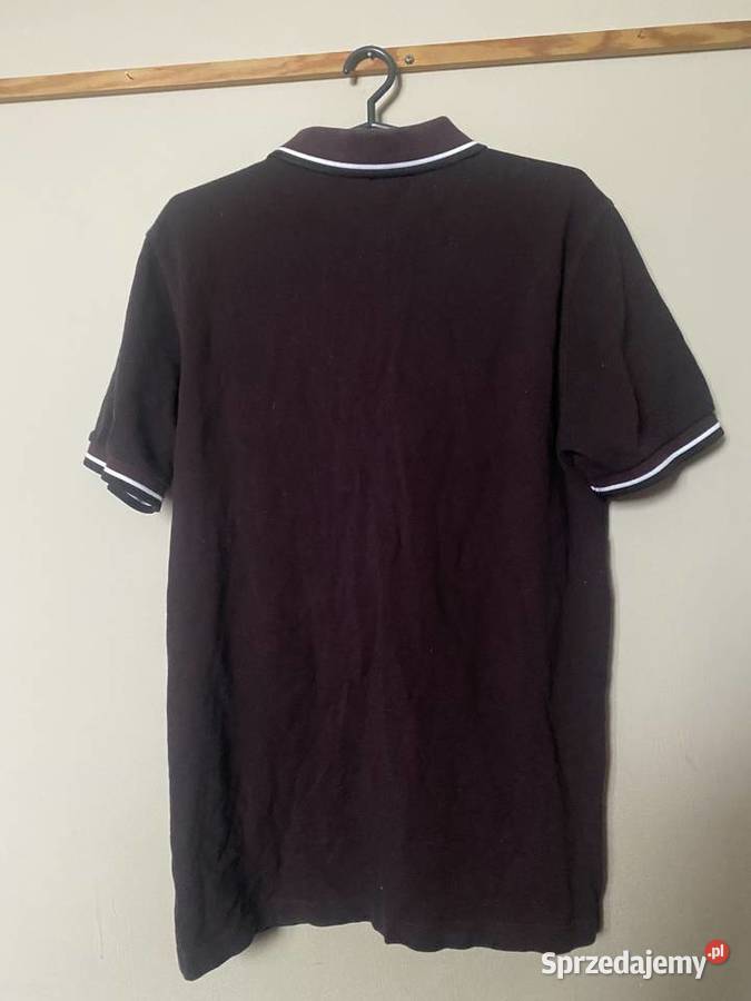 Męska bordowa koszulka polo FRED PERRY L OKAZJA Zamość