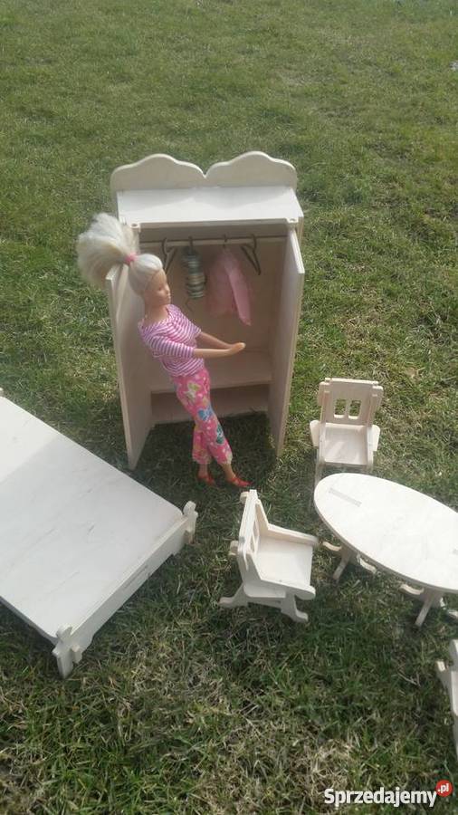 mebelki lalki Barbie łóżko szafa sypialnia Czechowice-Dziedzice