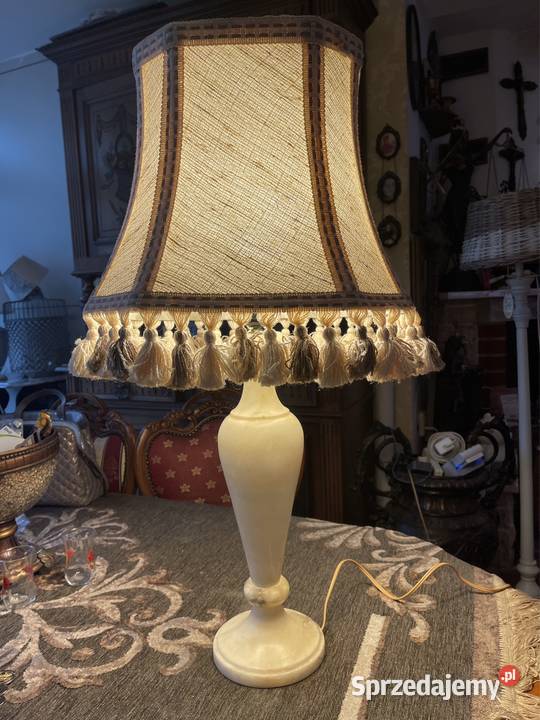 Lampka Lampa 73 z marmuru przedwojenna dolnośląskie Bystrzyca Kłodzka sprzedam