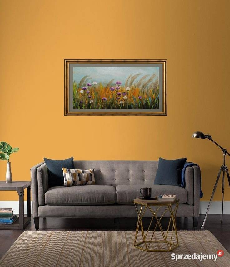 Obraz olejny Łączka z ostami lubelskie Lublin sprzedam