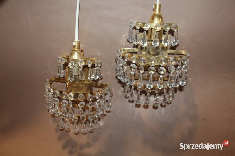 Para kinkietów z kryształkami 412 zachodniopomorskie Szczecin sprzedam