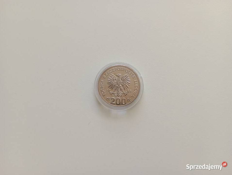 Moneta 200 1985r XIII Mistrzostwa świata w piłce Mosina