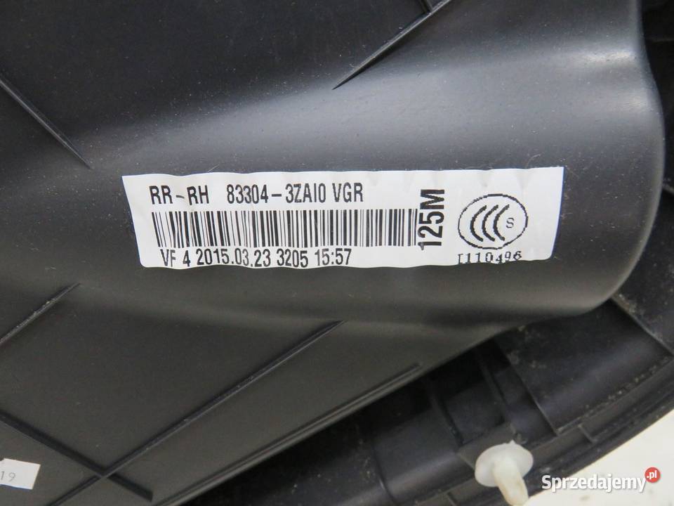 BOCZEK DRZWI PRAWY TYŁ I40 LIFT 833043ZAI0 sprzedam