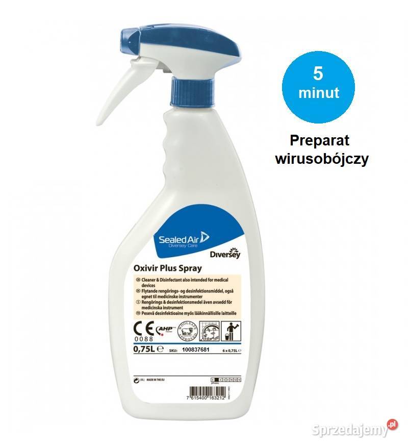 Oxivir Plus Spray Płyn do medycznej dezynfekcji Szczecin