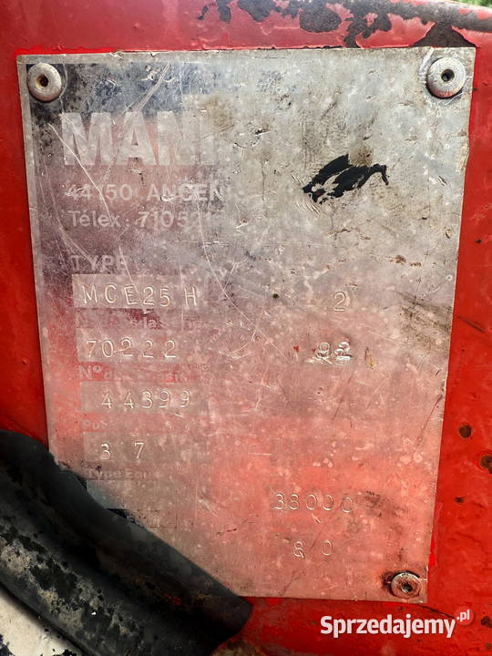 wózek widłowy terenowy MANITOU MCE25 przesuw Manitou Działoszyn