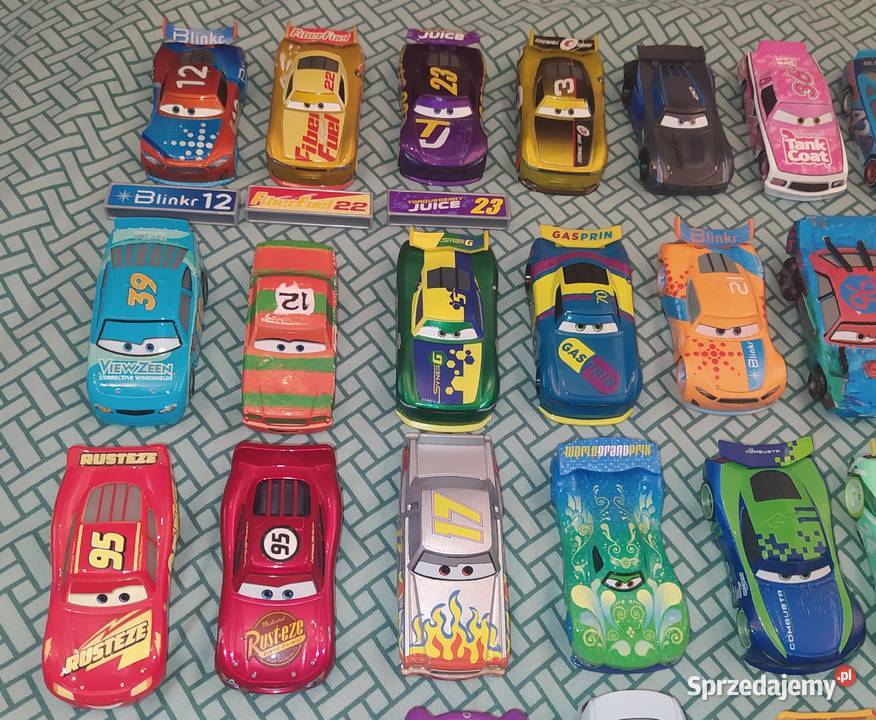 Disney Pixar Cars Auta 66 sztuki Mattel pomorskie Gdańsk