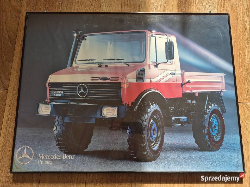 Unimog plakat w ramie metalowej 80 x60 Pozostałe Pisarzowice