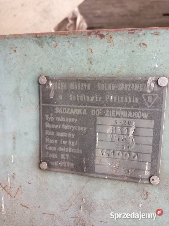 Sadzarka do ziemniaków łódzkie Opoczno