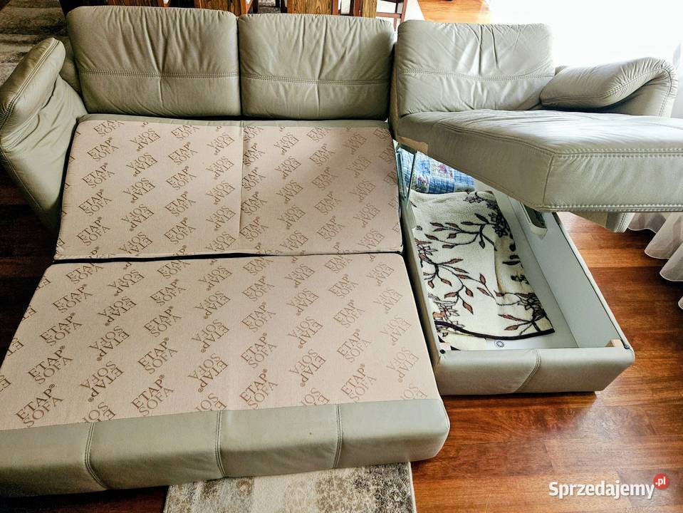 ETAP Sofa Frizzante narożnik skóra spanie Warszawa sprzedam