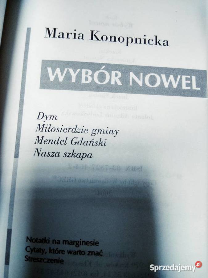 Wybór nowego Konopnickiej lektury szkolne outlet Warszawa