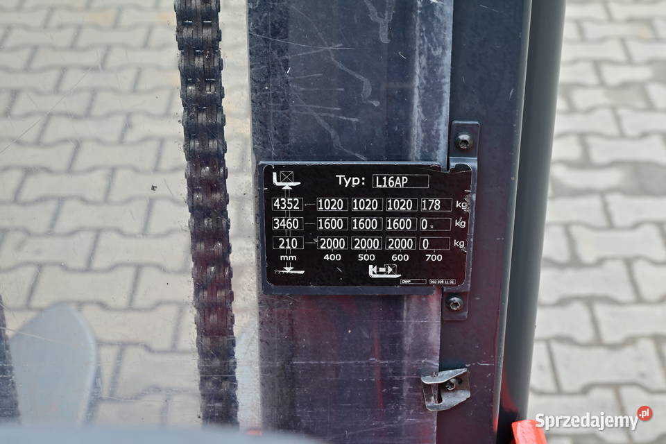 Paleciak elektryczny Linde L16 AP Triplex 435 Częstochowa