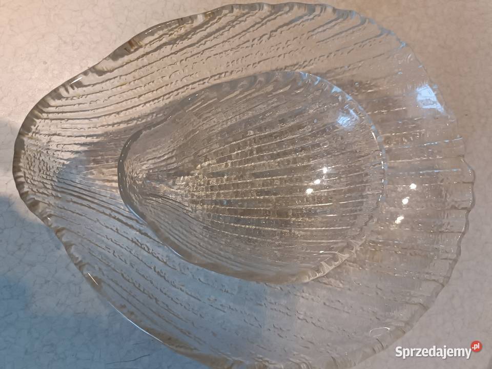 Komplet salaterek i patera MUSZLA Cardidae L Porcelana i szkło Chrzanów