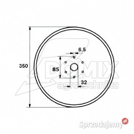 Talerz redlicy wysiewającej Monosem 7009 fi350mm wielkopolskie Kawnice