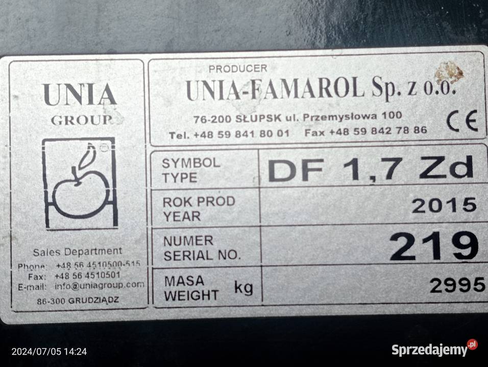 Prasa unia famarol Noże