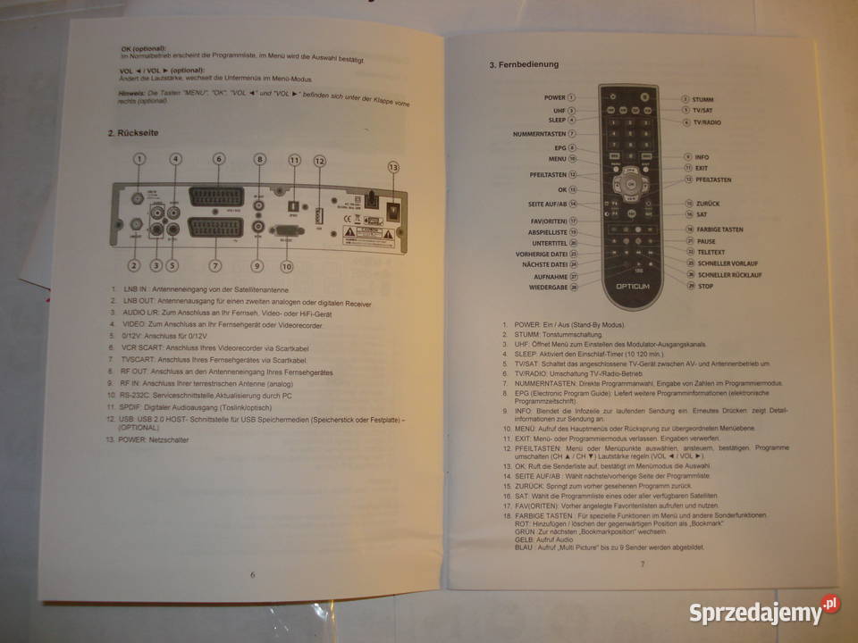 Opticum 8000 CX 8000 2CICX 8500 PVR CX 8500 PVR Pozostałe Gdynia