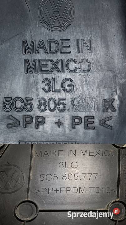 VW BEETLE NADKOLE LEWY PRZÓD 5C5805911K Pleszew