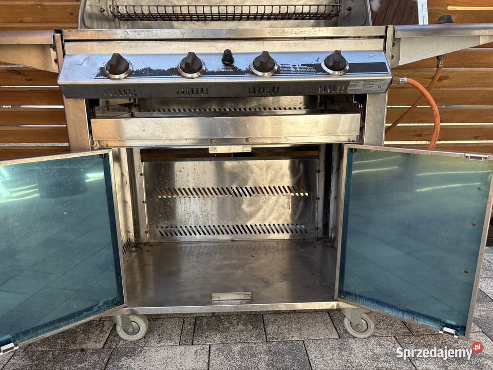 Duży grill gazowy 4 palniki 1 nierdzewny Góra Bałdrzychowska-Kolonia