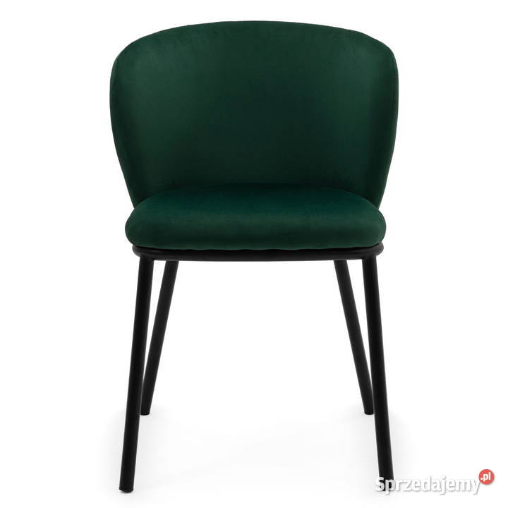 Krzesło Tapicerowane Bari Butelkowa Zieleń