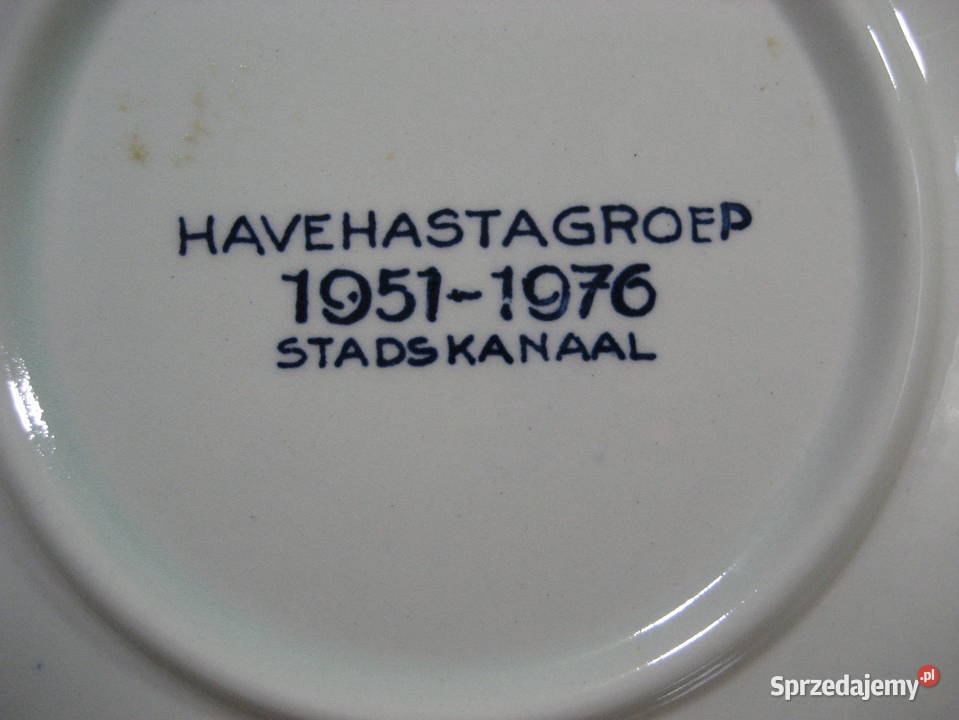 Talerz Ozdobny Blue Delfts Socrealizm mazowieckie Warszawa