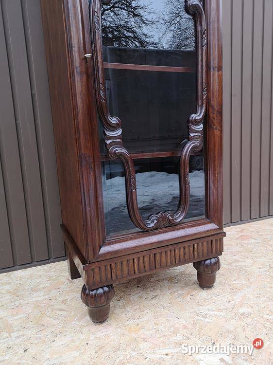 Witryna Biblioteka Słupek Stary Antyk Unikat Swarzędz