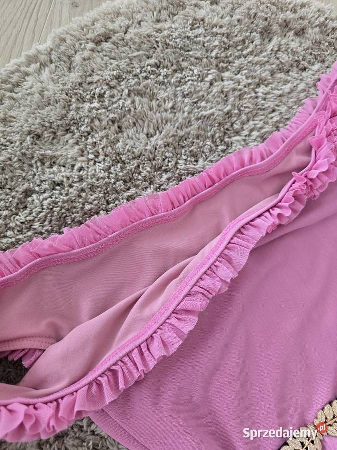 Sukienka z Siateczki koktajlowa różowy Rybnik